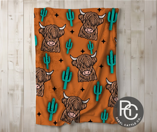Highland Herd Fleece Blankets