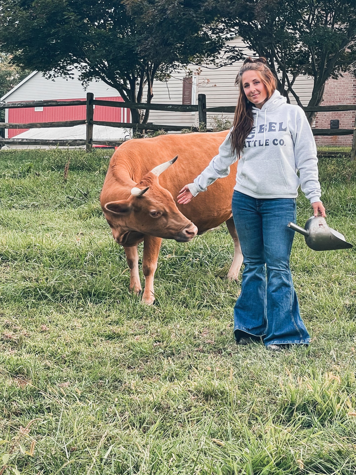 The Rebel Cattle Logo Hoodie
